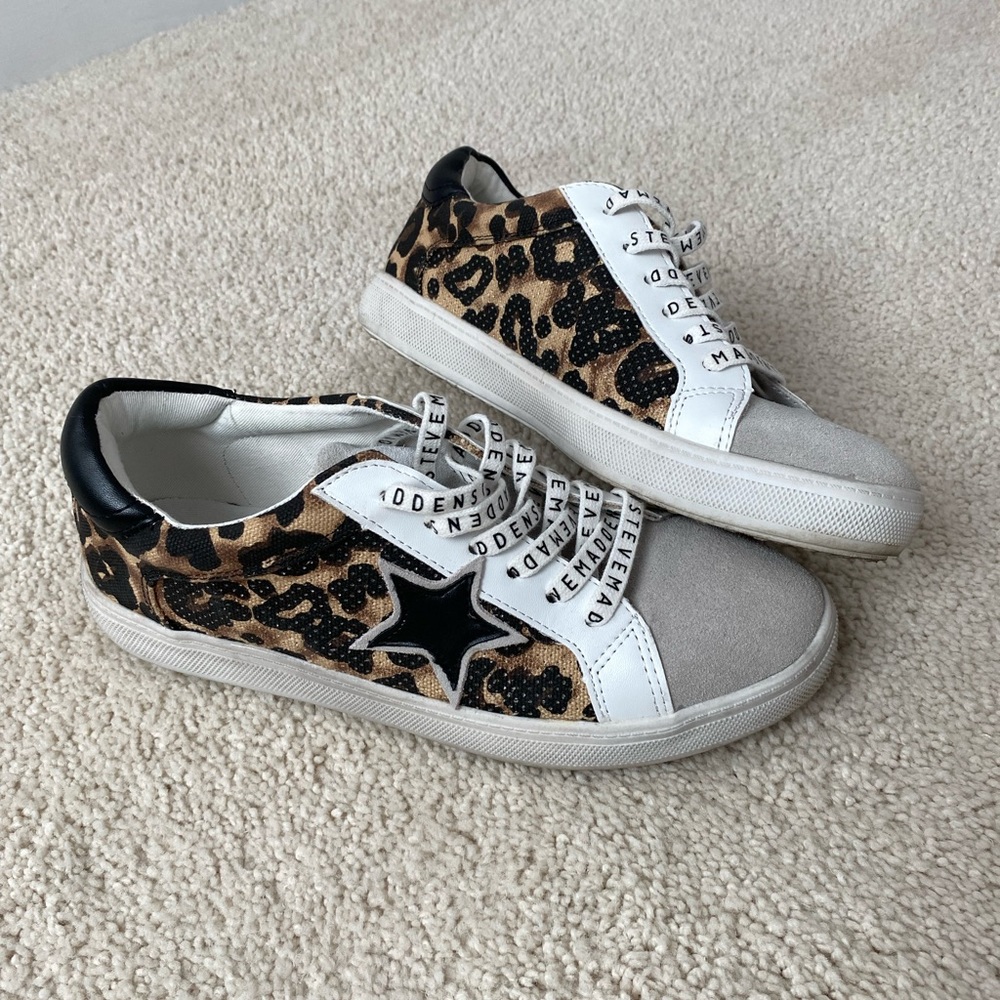 Cheetah print Steve Madden sneakers